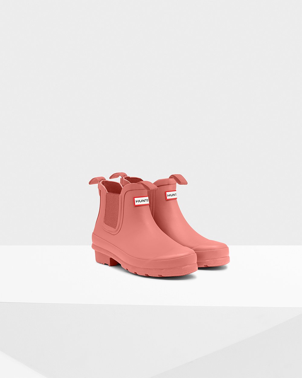 Kids Hunter Original Big | Chelsea Boots Pink | NZ-3915-ABRX